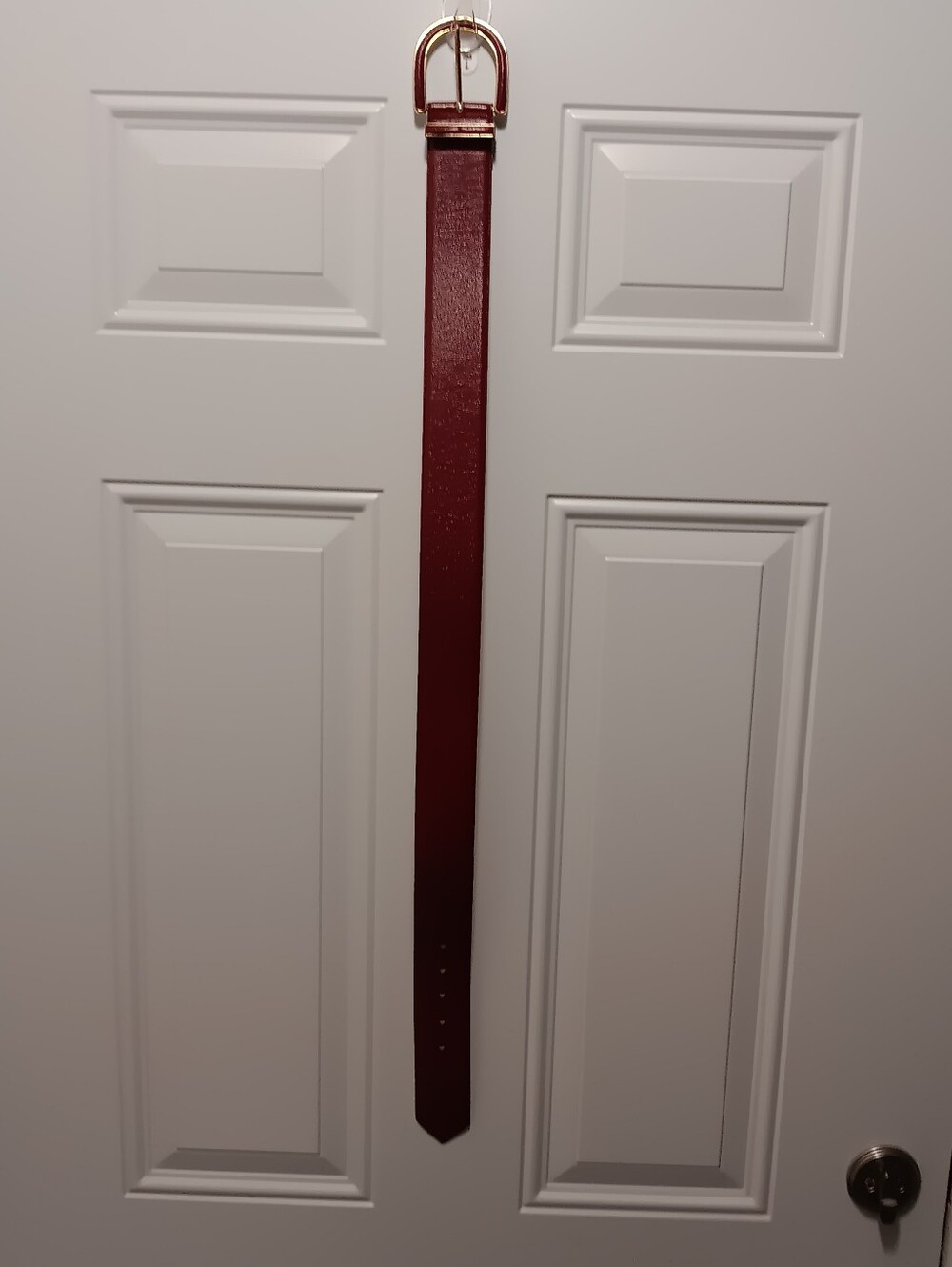 B.G. Street Burgundy Leather Belt M